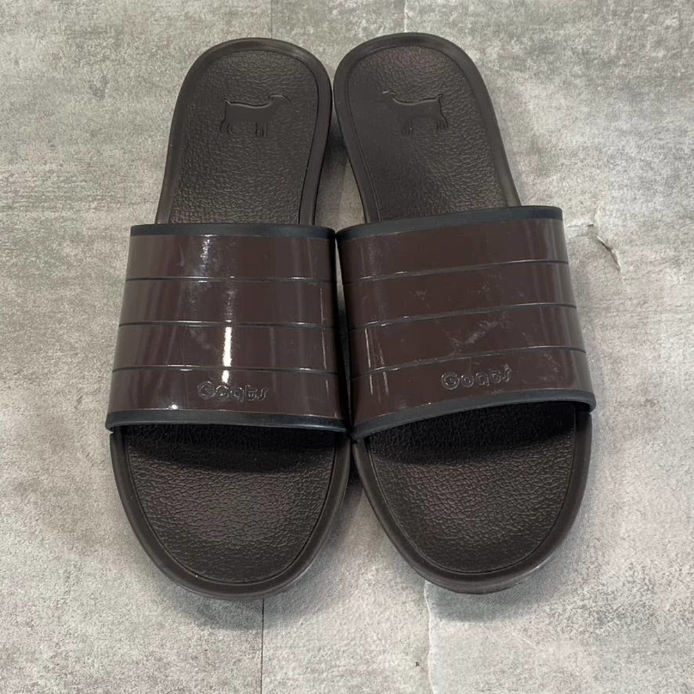 Goats Women's Brown The Slide K Round-Toe Slide Sandals SZ 6